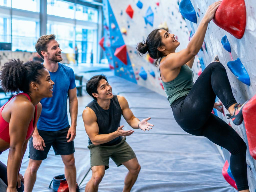 People enjoying the listed activity together